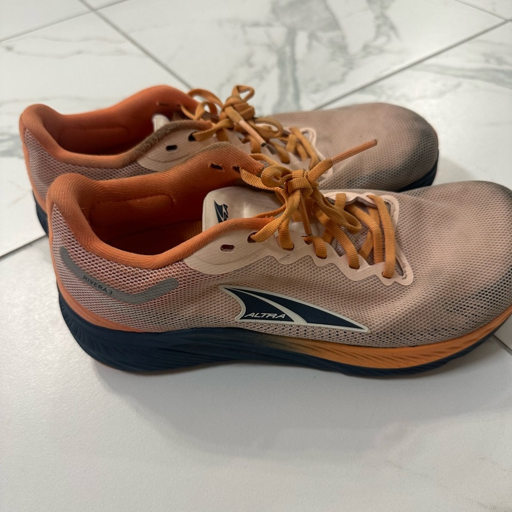 Altra Peach and Orange Mesh Running Sneakers